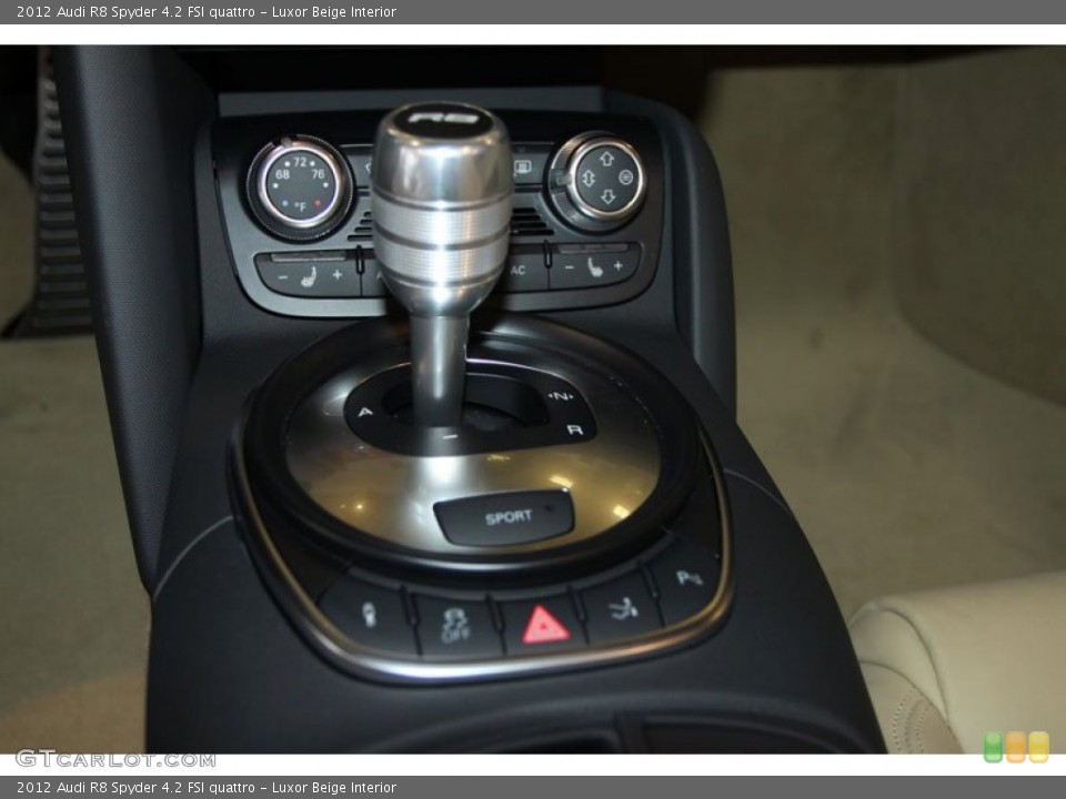 Luxor Beige Interior Transmission for the 2012 Audi R8 Spyder 4.2 FSI quattro #66500811