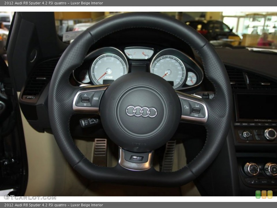 Luxor Beige Interior Steering Wheel for the 2012 Audi R8 Spyder 4.2 FSI quattro #66500820