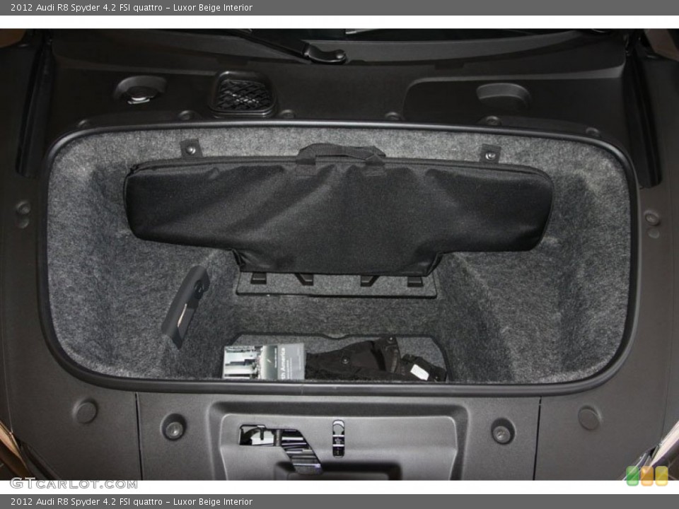 Luxor Beige Interior Trunk for the 2012 Audi R8 Spyder 4.2 FSI quattro #66500892