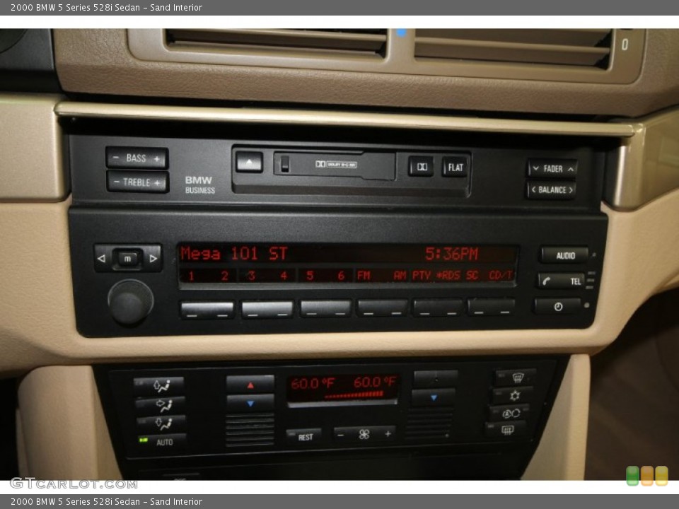 Sand Interior Audio System for the 2000 BMW 5 Series 528i Sedan #66502770