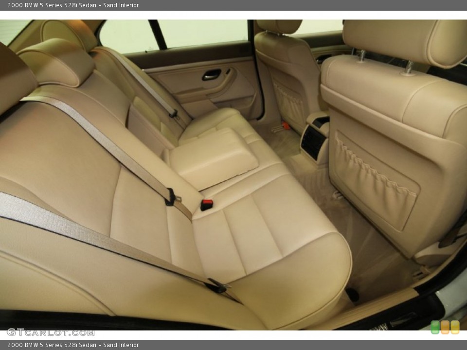 Sand Interior Rear Seat for the 2000 BMW 5 Series 528i Sedan #66502842
