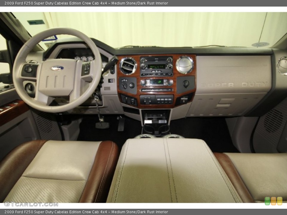 Medium Stone/Dark Rust Interior Dashboard for the 2009 Ford F250 Super Duty Cabelas Edition Crew Cab 4x4 #66503631