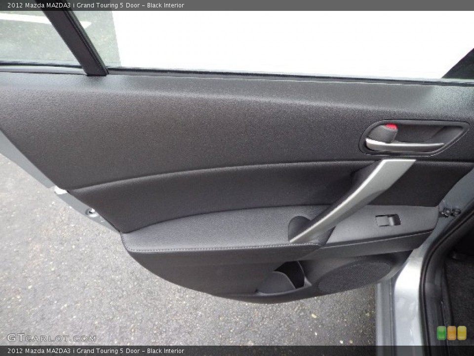 Black Interior Door Panel for the 2012 Mazda MAZDA3 i Grand Touring 5 Door #66503709