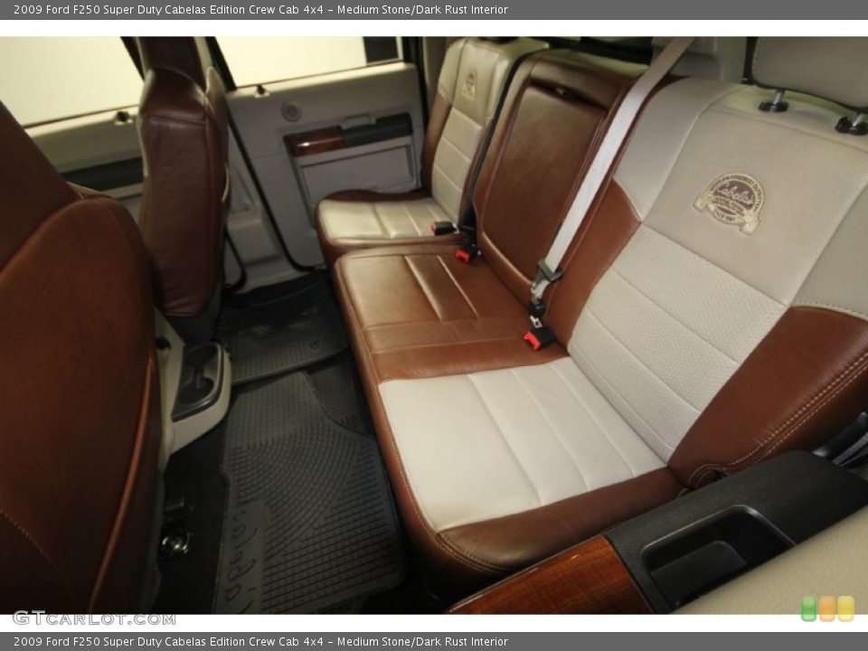 Medium Stone/Dark Rust Interior Rear Seat for the 2009 Ford F250 Super Duty Cabelas Edition Crew Cab 4x4 #66503724
