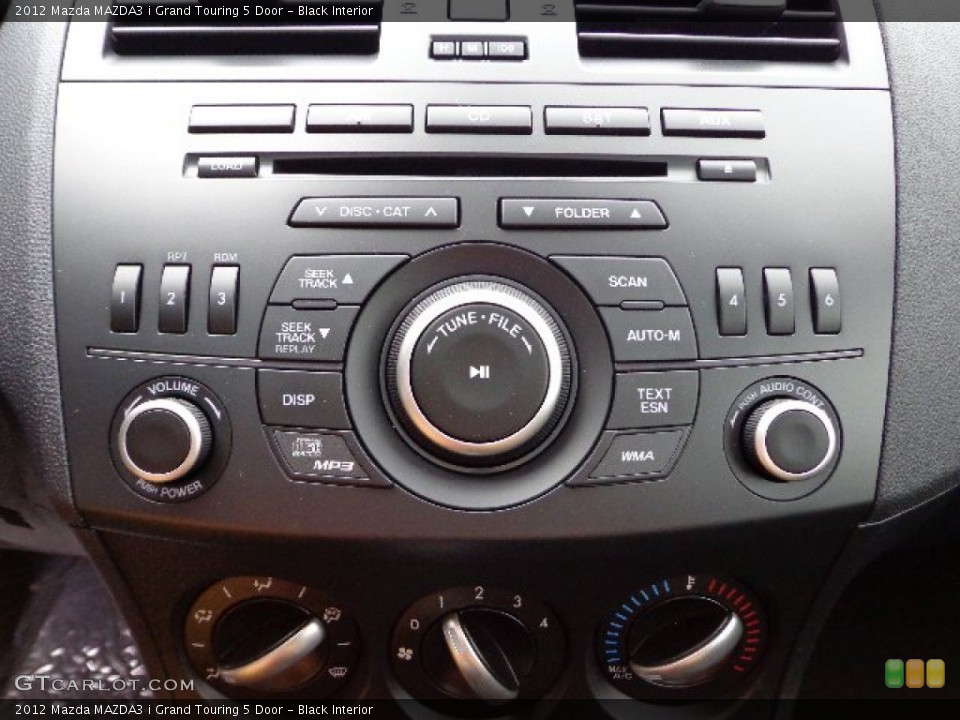Black Interior Audio System for the 2012 Mazda MAZDA3 i Grand Touring 5 Door #66503754