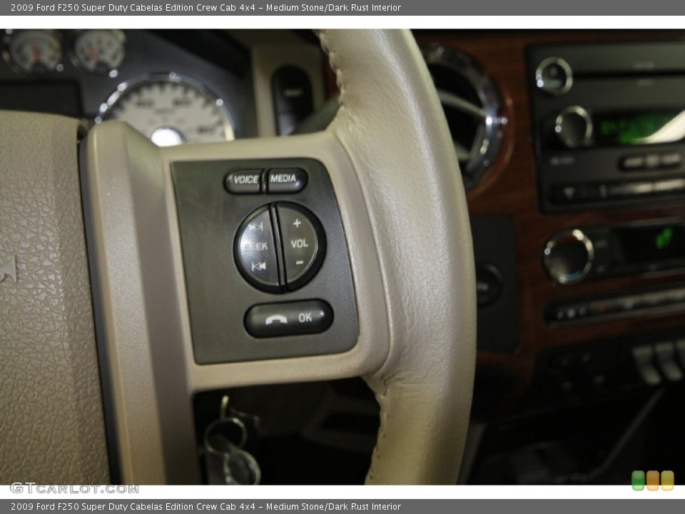 Medium Stone/Dark Rust Interior Controls for the 2009 Ford F250 Super Duty Cabelas Edition Crew Cab 4x4 #66503901