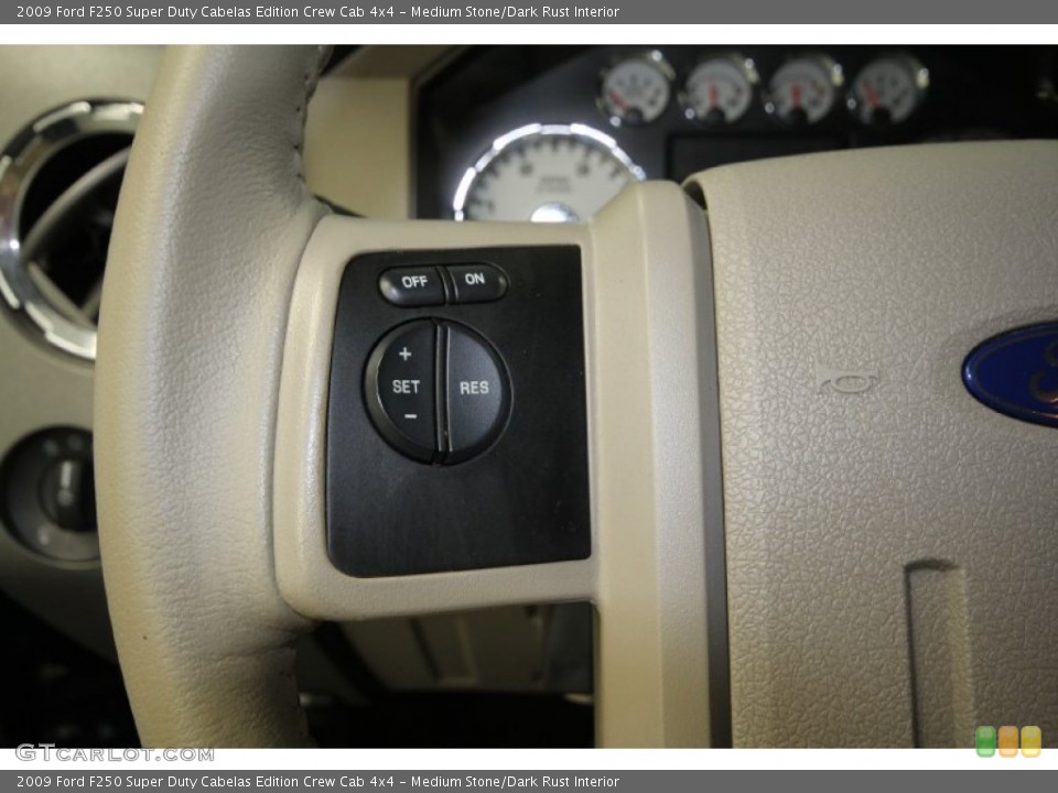 Medium Stone/Dark Rust Interior Controls for the 2009 Ford F250 Super Duty Cabelas Edition Crew Cab 4x4 #66503913