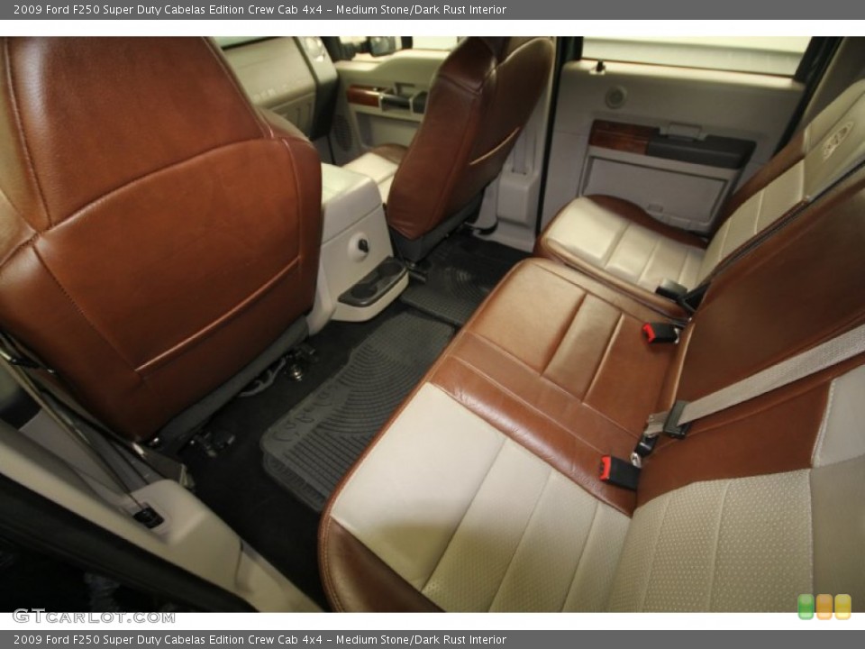 Medium Stone/Dark Rust Interior Rear Seat for the 2009 Ford F250 Super Duty Cabelas Edition Crew Cab 4x4 #66503923