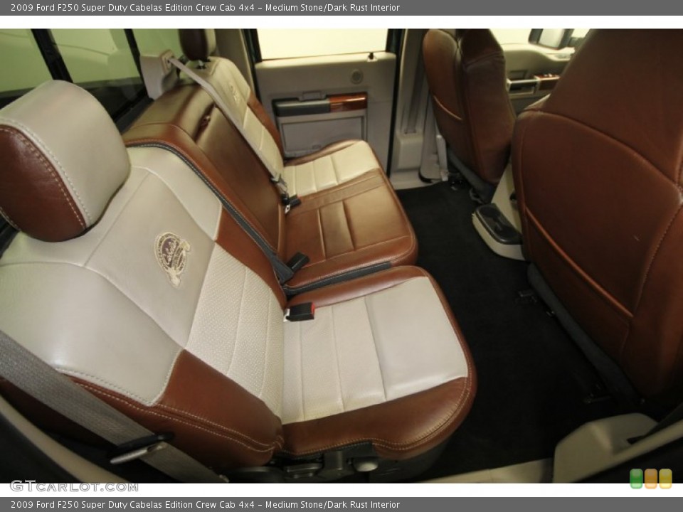 Medium Stone/Dark Rust Interior Rear Seat for the 2009 Ford F250 Super Duty Cabelas Edition Crew Cab 4x4 #66503958