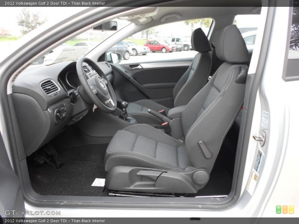 Titan Black Interior Photo for the 2012 Volkswagen Golf 2 Door TDI #66506922