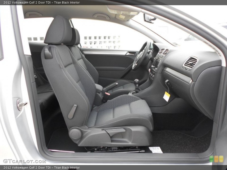 Titan Black Interior Photo for the 2012 Volkswagen Golf 2 Door TDI #66506940