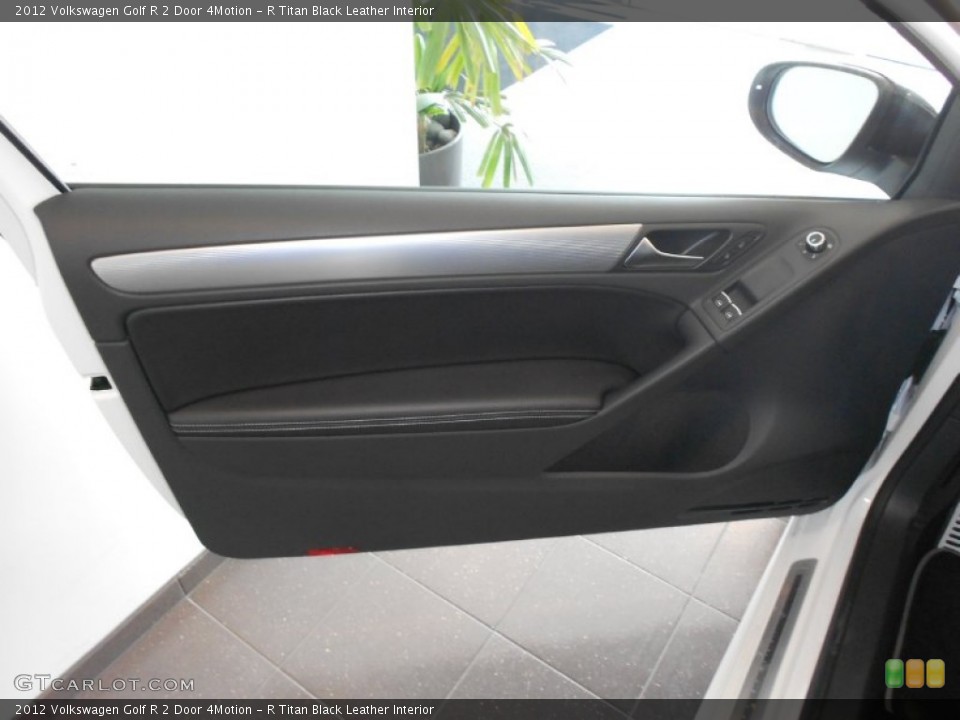 R Titan Black Leather Interior Door Panel for the 2012 Volkswagen Golf R 2 Door 4Motion #66507105