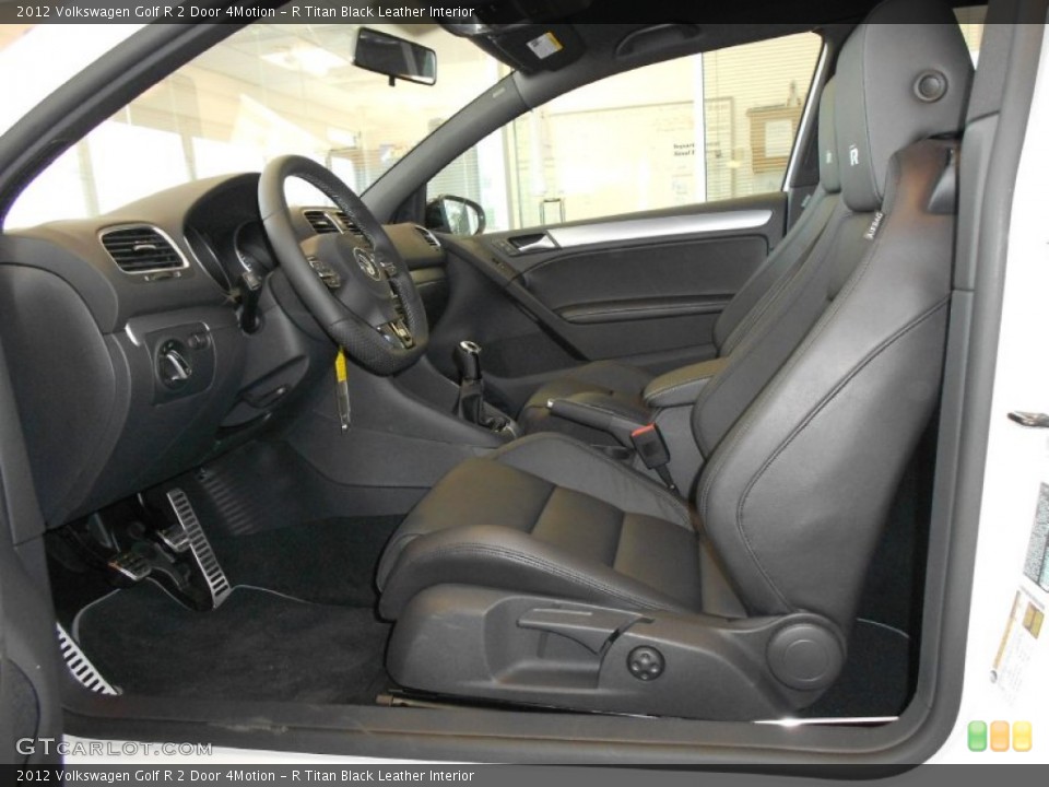 R Titan Black Leather Interior Photo for the 2012 Volkswagen Golf R 2 Door 4Motion #66507114