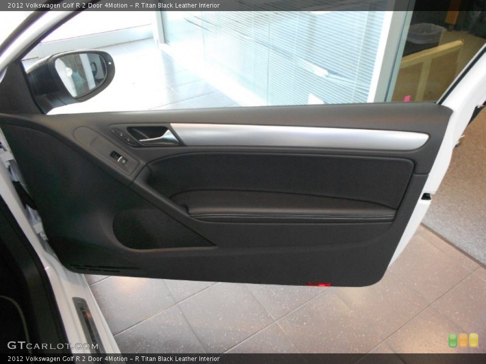 R Titan Black Leather Interior Door Panel for the 2012 Volkswagen Golf R 2 Door 4Motion #66507120