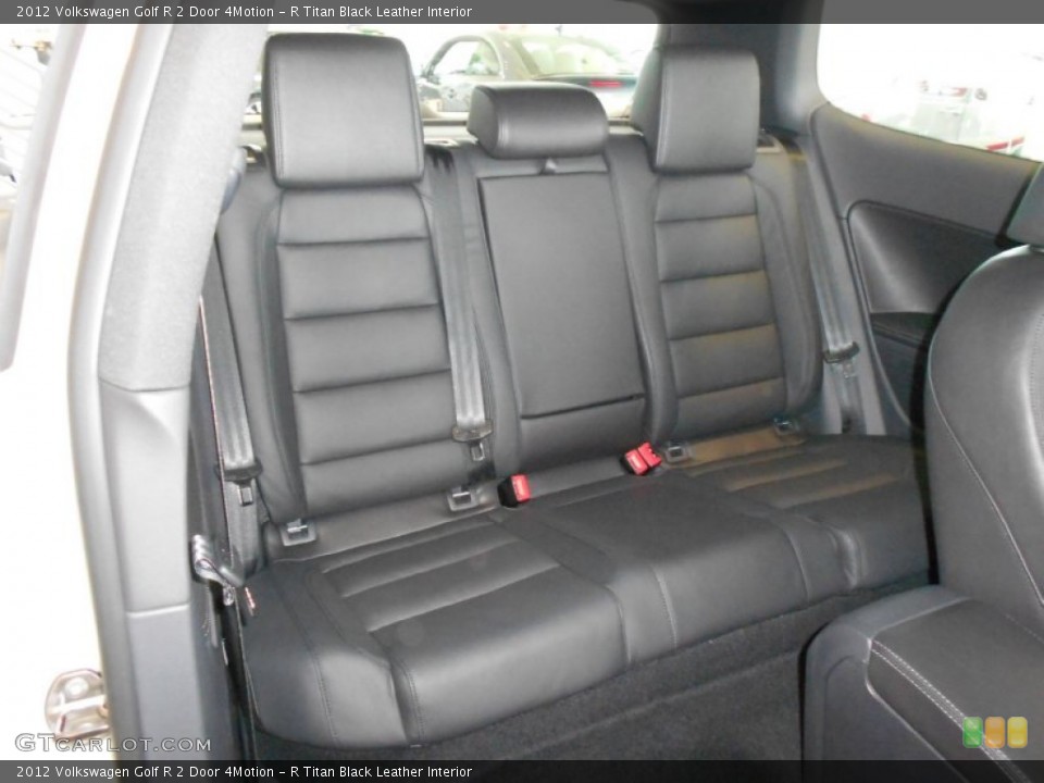 R Titan Black Leather Interior Rear Seat for the 2012 Volkswagen Golf R 2 Door 4Motion #66507138