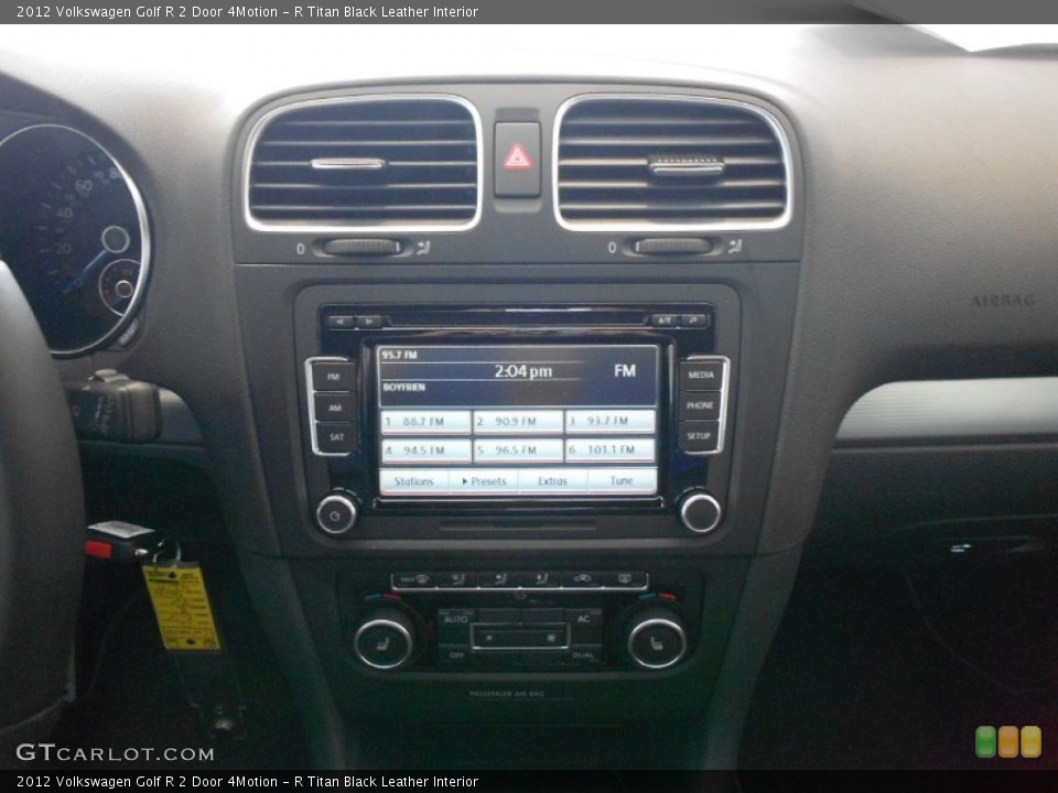 R Titan Black Leather Interior Controls for the 2012 Volkswagen Golf R 2 Door 4Motion #66507159