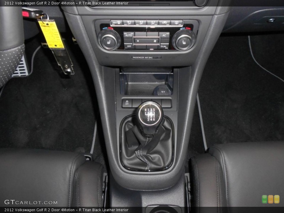 R Titan Black Leather Interior Transmission for the 2012 Volkswagen Golf R 2 Door 4Motion #66507168