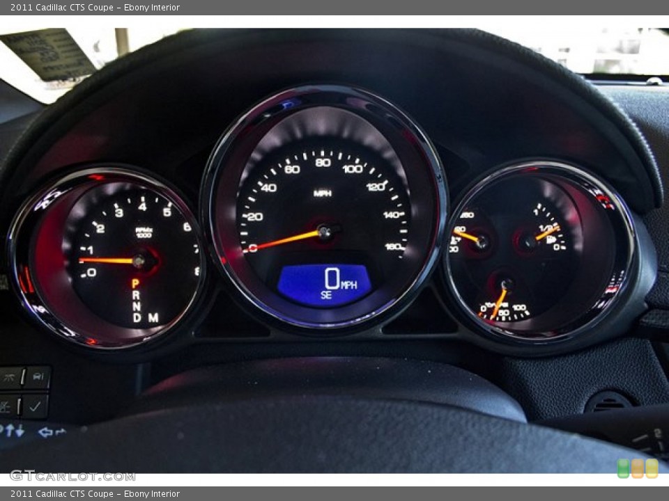 Ebony Interior Gauges for the 2011 Cadillac CTS Coupe #66507315