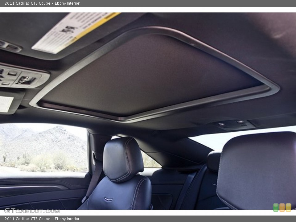 Ebony Interior Sunroof for the 2011 Cadillac CTS Coupe #66507339