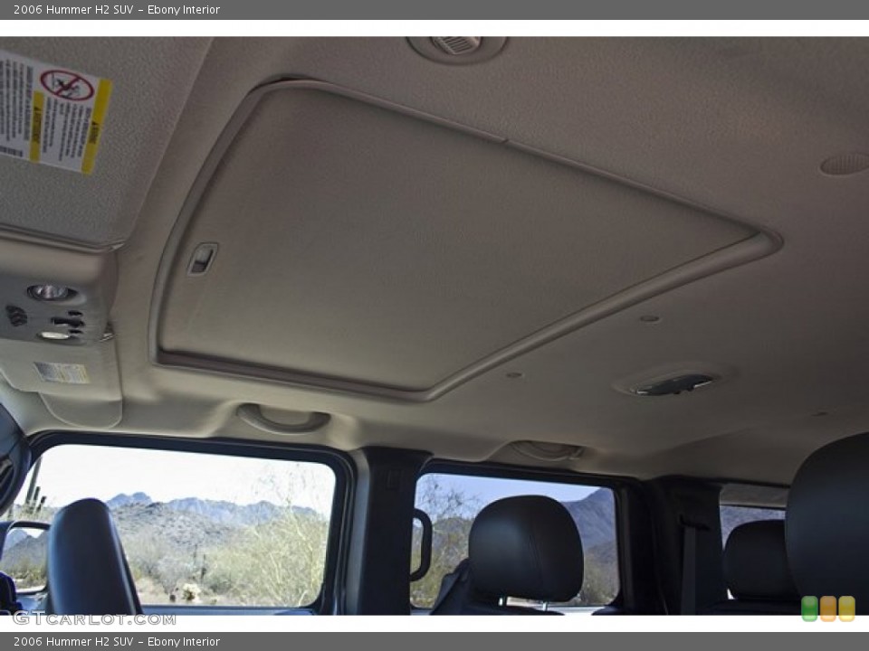 Ebony Interior Sunroof for the 2006 Hummer H2 SUV #66507591