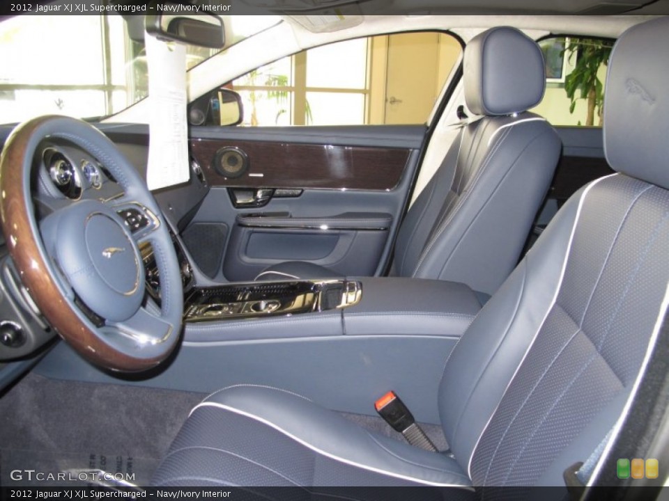 Navy/Ivory 2012 Jaguar XJ Interiors