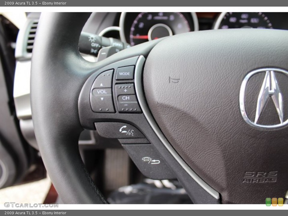 Ebony Interior Controls for the 2009 Acura TL 3.5 #66509360