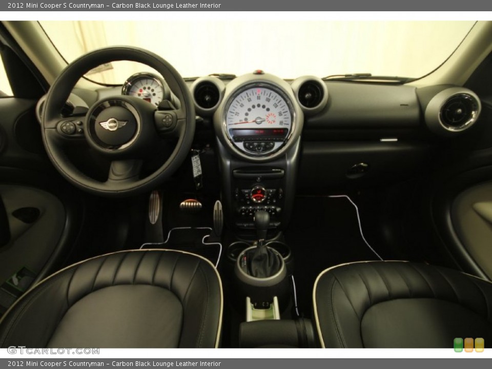 Carbon Black Lounge Leather Interior Dashboard for the 2012 Mini Cooper S Countryman #66510729