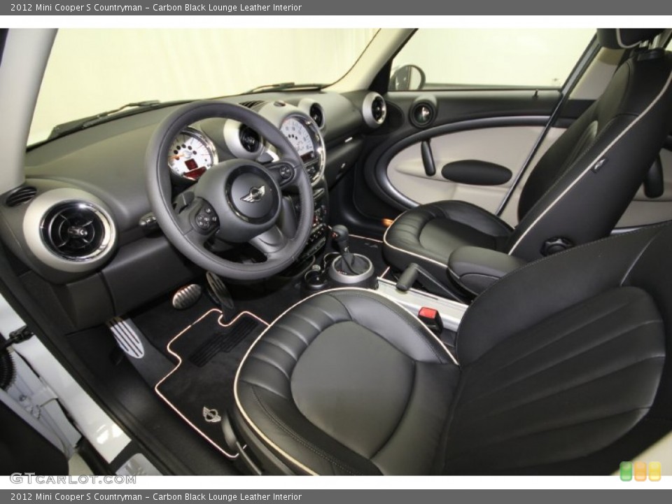 Carbon Black Lounge Leather Interior Photo for the 2012 Mini Cooper S Countryman #66510795