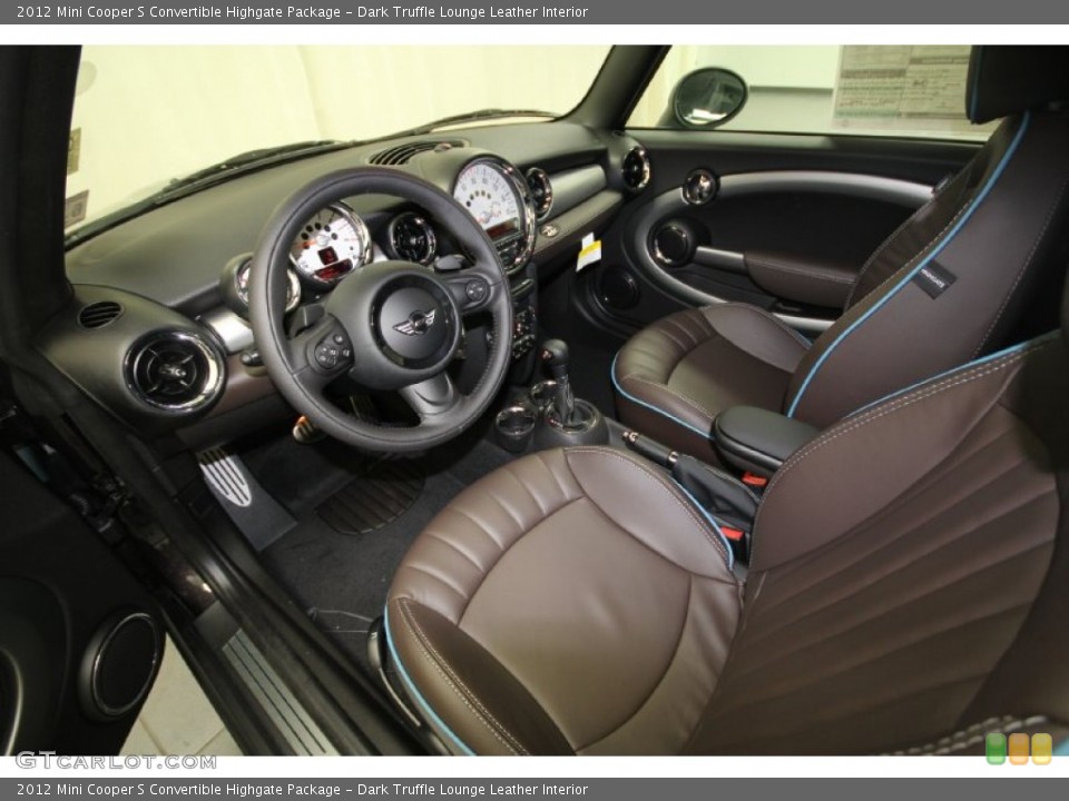 Dark Truffle Lounge Leather Interior Photo for the 2012 Mini Cooper S Convertible Highgate Package #66511240