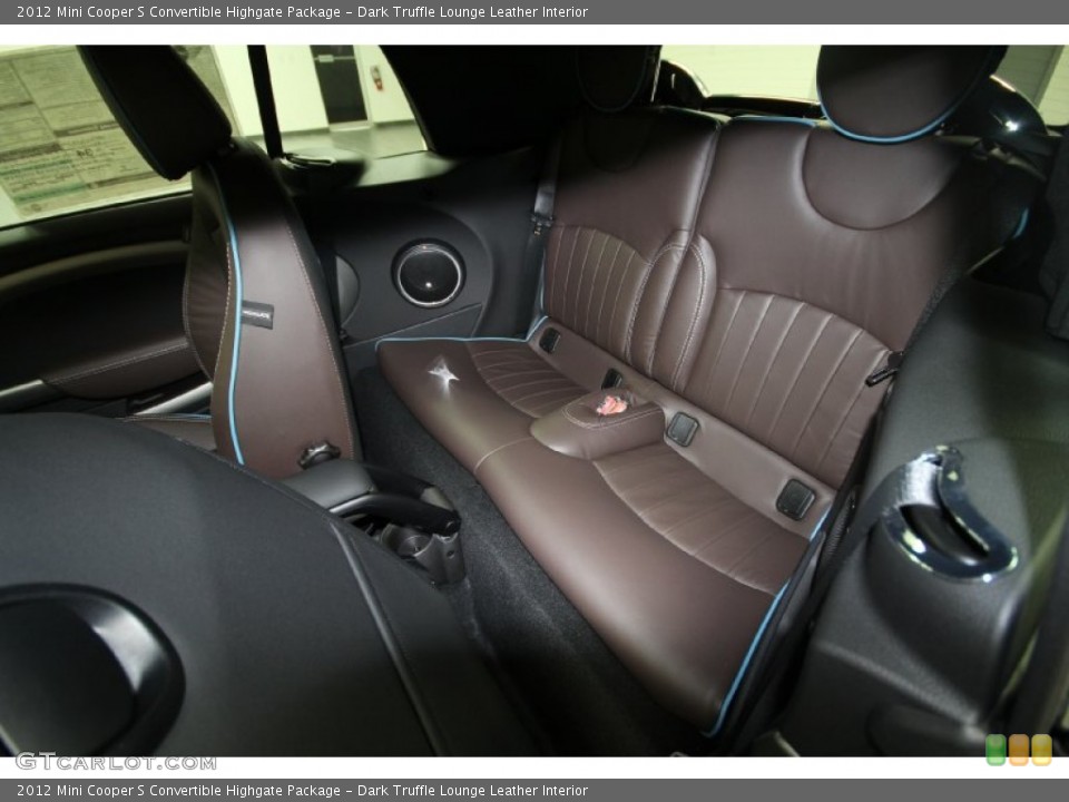 Dark Truffle Lounge Leather Interior Photo for the 2012 Mini Cooper S Convertible Highgate Package #66511251