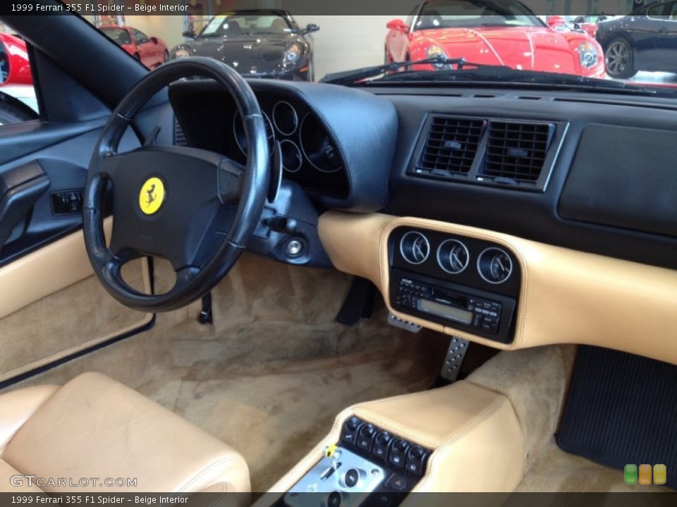 Beige Interior Dashboard for the 1999 Ferrari 355 F1 Spider #66514150