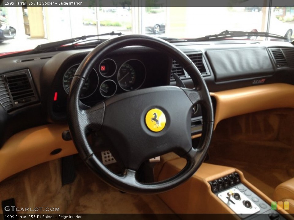 Beige Interior Steering Wheel for the 1999 Ferrari 355 F1 Spider #66514194