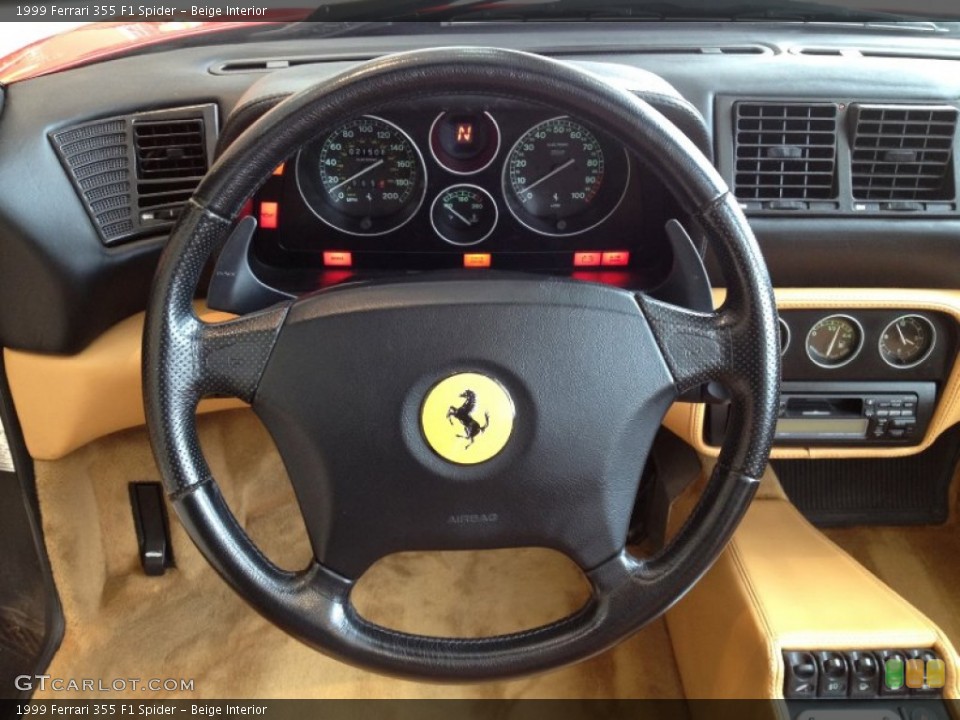 Beige Interior Steering Wheel for the 1999 Ferrari 355 F1 Spider #66514227