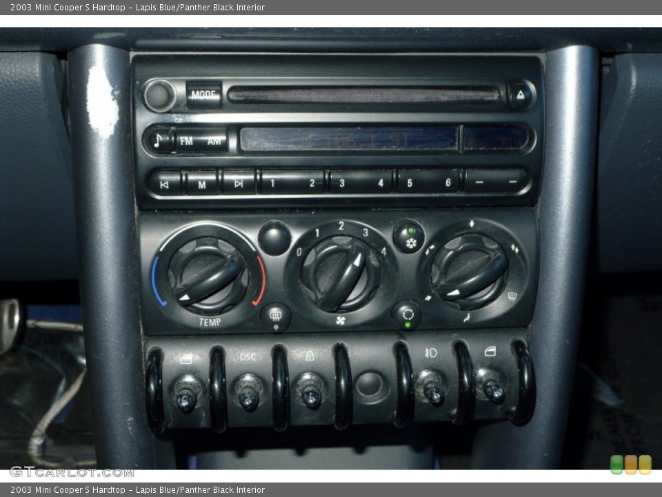 Lapis Blue/Panther Black Interior Controls for the 2003 Mini Cooper S Hardtop #66517002