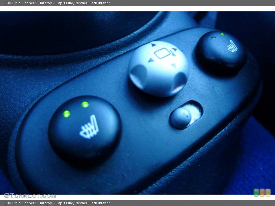 Lapis Blue/Panther Black Interior Controls for the 2003 Mini Cooper S Hardtop #66517011