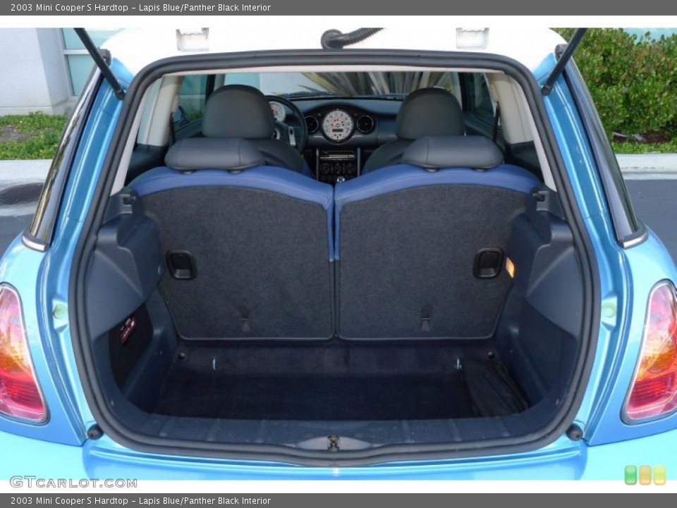 Lapis Blue/Panther Black Interior Trunk for the 2003 Mini Cooper S Hardtop #66517032