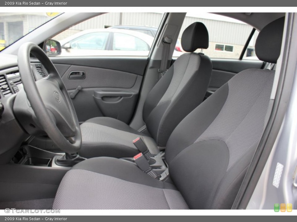 Gray Interior Photo for the 2009 Kia Rio Sedan #66517401