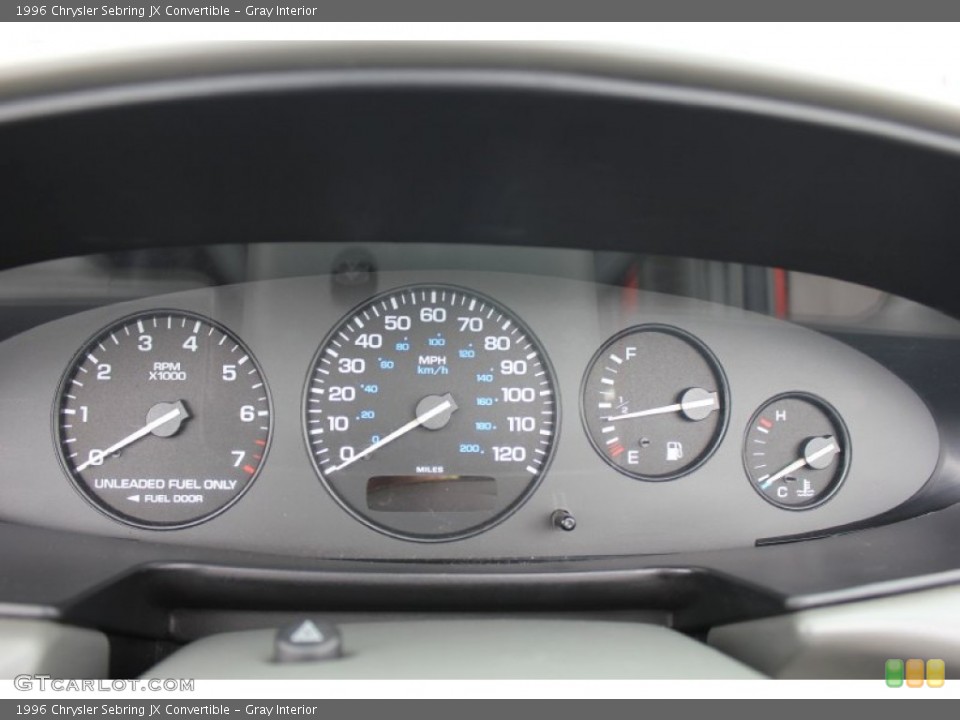 Gray Interior Gauges for the 1996 Chrysler Sebring JX Convertible #66518832