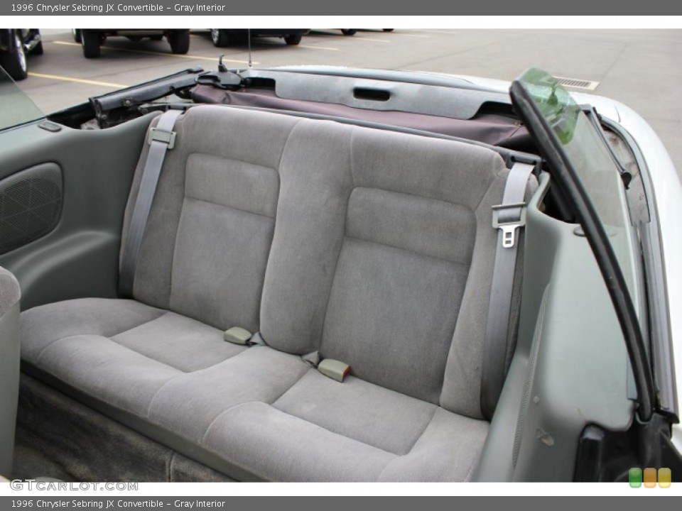 Gray Interior Rear Seat for the 1996 Chrysler Sebring JX Convertible #66518862