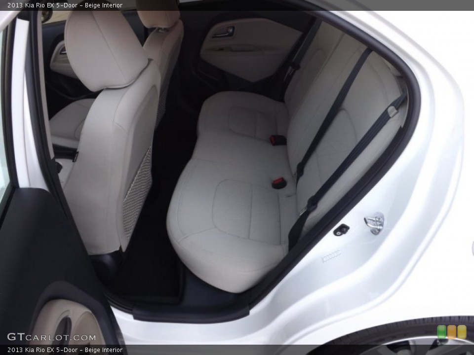 Beige Interior Rear Seat for the 2013 Kia Rio EX 5-Door #66518868