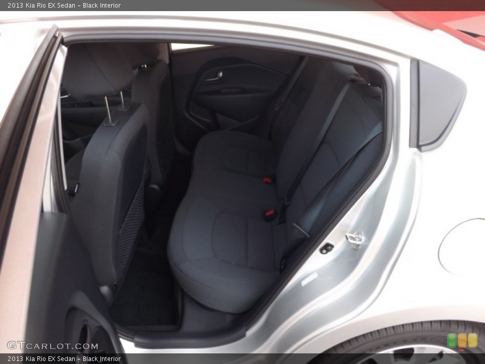 Black Interior Rear Seat for the 2013 Kia Rio EX Sedan #66519096