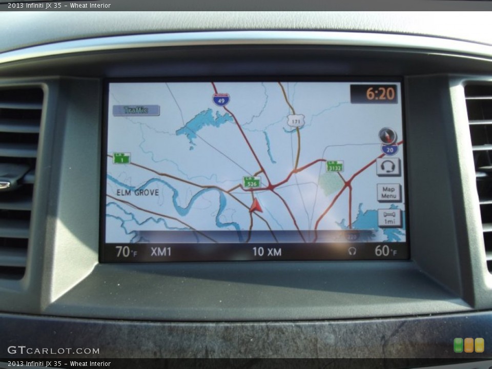 Wheat Interior Navigation for the 2013 Infiniti JX 35 #66520362