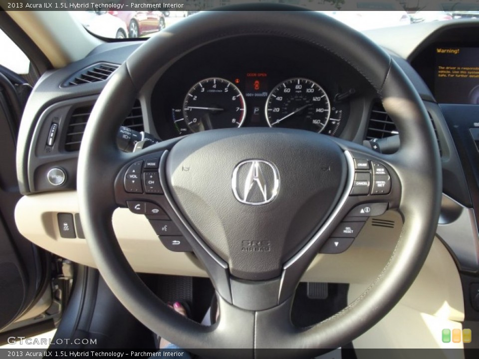 Parchment Interior Steering Wheel for the 2013 Acura ILX 1.5L Hybrid Technology #66520553