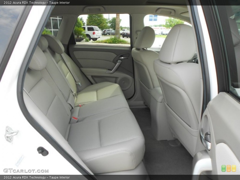 Taupe Interior Rear Seat for the 2012 Acura RDX Technology #66521448