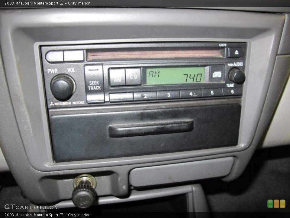 Gray Interior Audio System for the 2003 Mitsubishi Montero Sport ES #66522546