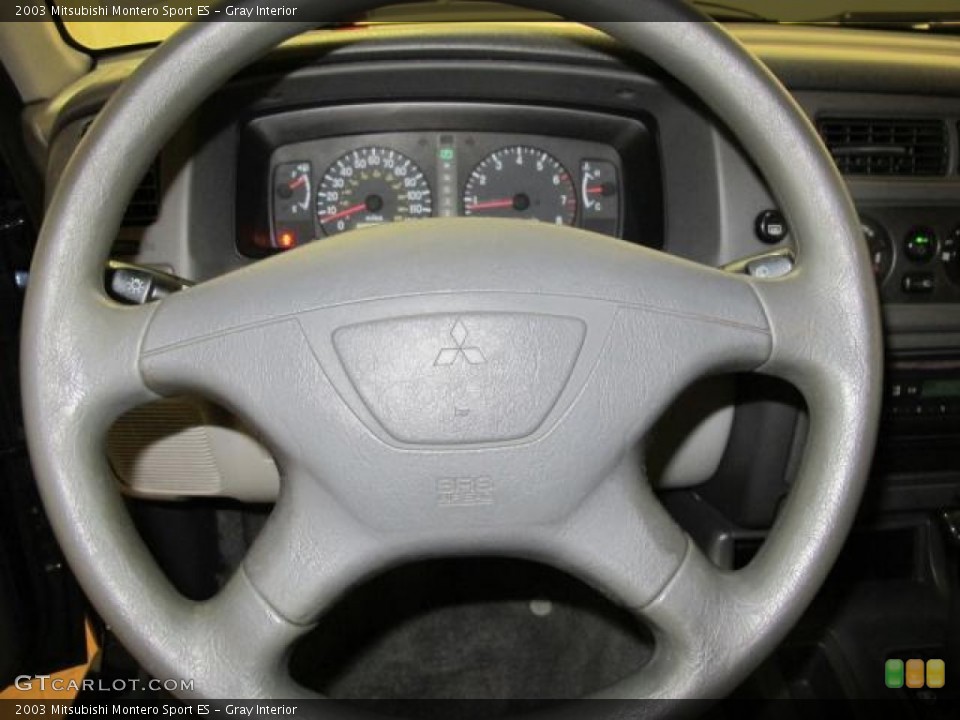 Gray Interior Steering Wheel for the 2003 Mitsubishi Montero Sport ES #66522561