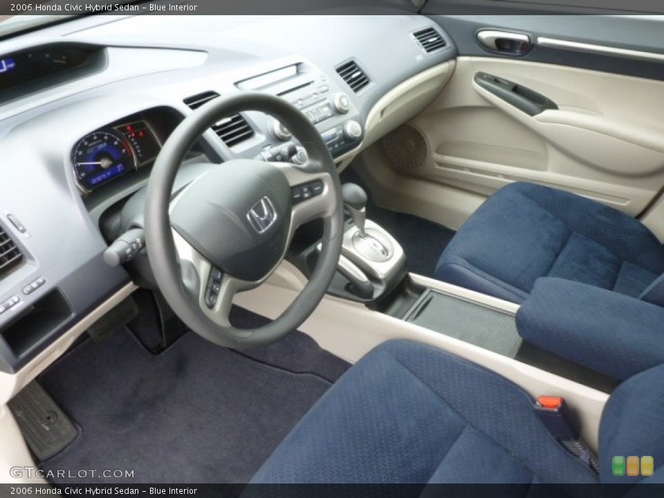 Blue Interior Prime Interior for the 2006 Honda Civic Hybrid Sedan #66525132