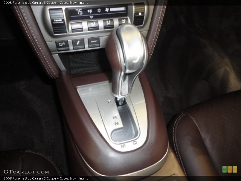 Cocoa Brown Interior Transmission for the 2008 Porsche 911 Carrera S Coupe #66530589