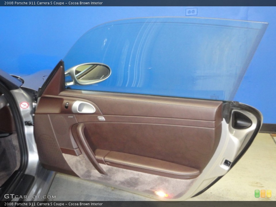 Cocoa Brown Interior Door Panel for the 2008 Porsche 911 Carrera S Coupe #66530643