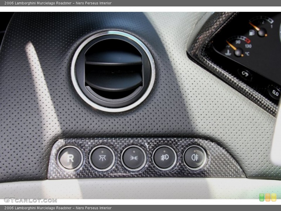 Nero Perseus Interior Controls for the 2006 Lamborghini Murcielago Roadster #66531861